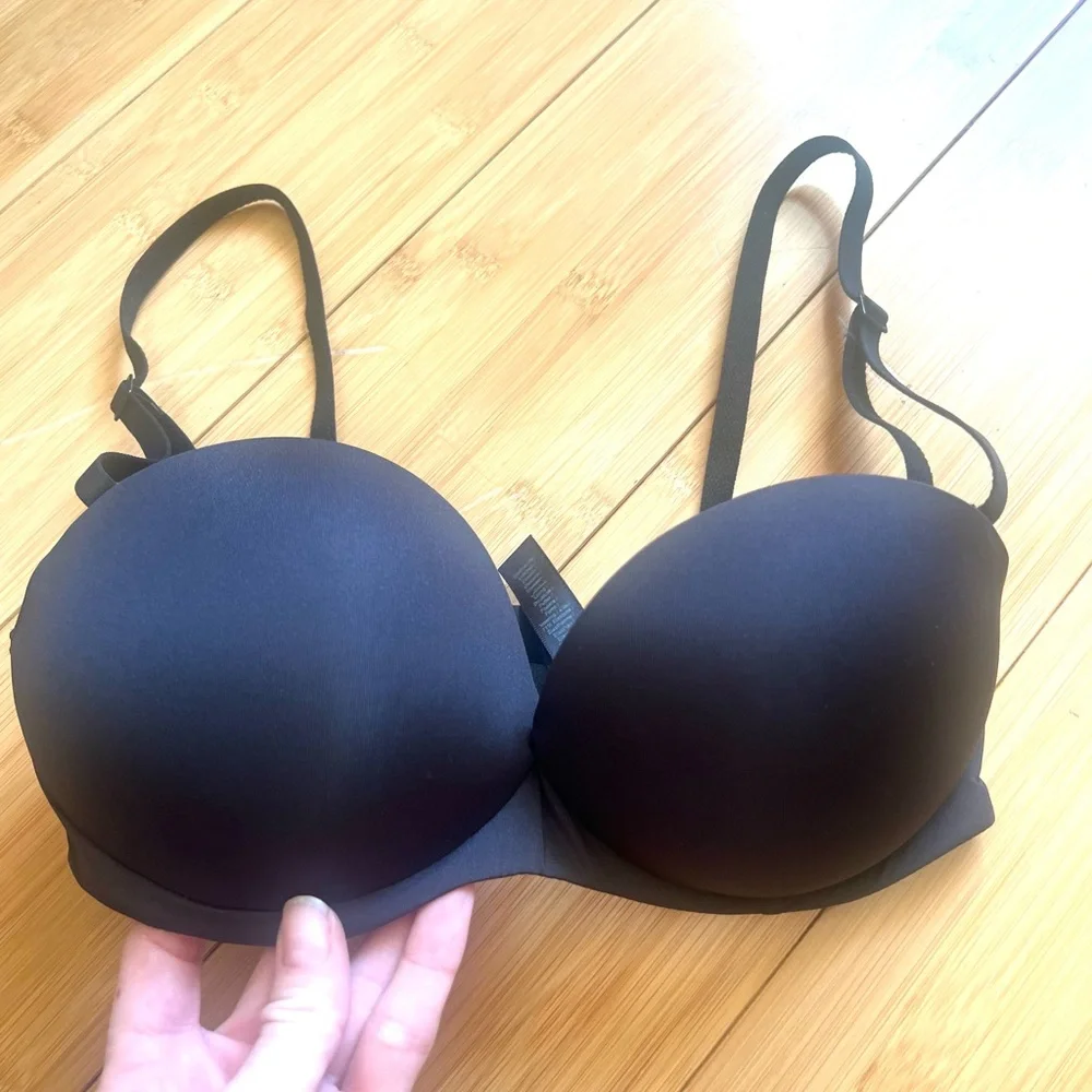 SKIMS Ultimate Collection Push Up Strapless Bra Onyx Bra Size 32C